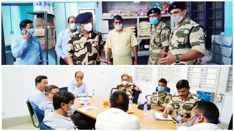 DIG CISF North-Eastern Zone, Siddhartha Sankar Sarmah during the visit to CISF unit station at Doyang Hydro Electric Project under Wokha district on August 24.